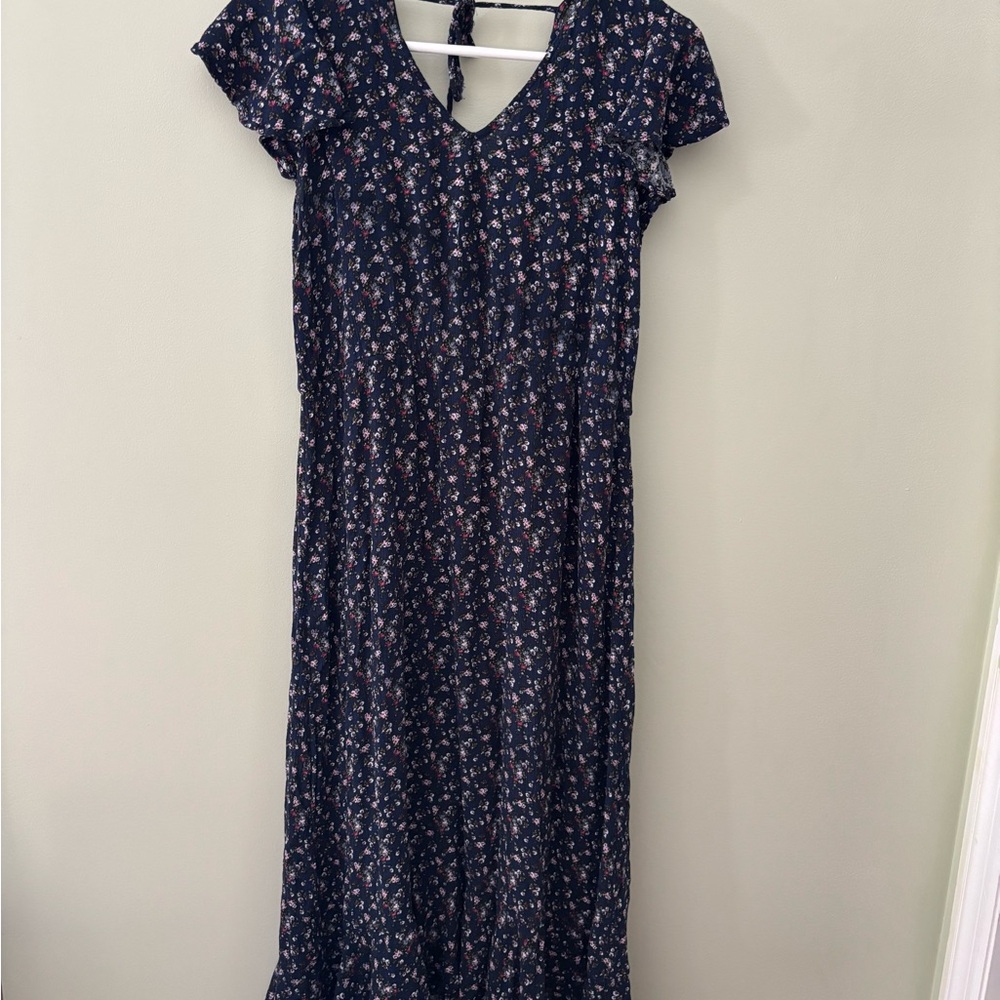 Chris & Carol Gorgeous Floral Navy Dress